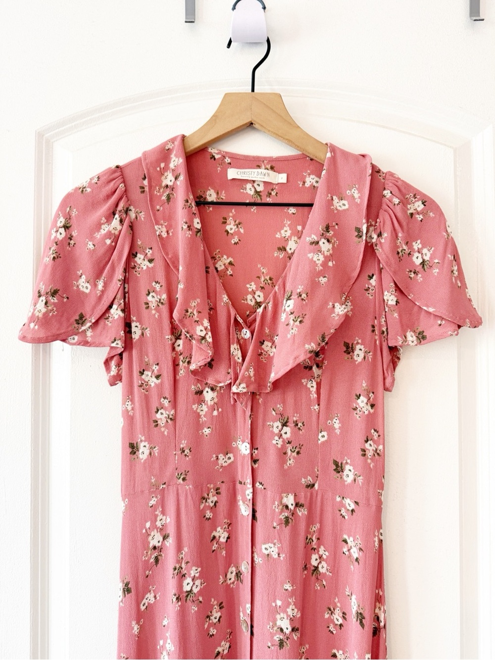 Christy Dawn The Daisy Midi Dress Rose Bouquet Small Cottagecore Coquette - Picture 4 of 9